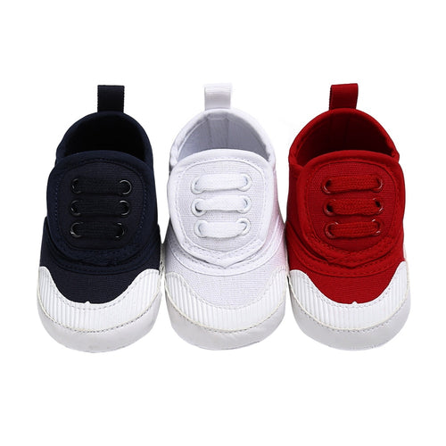 Canvas Soft Sole Newborn Infant Crib Shoes