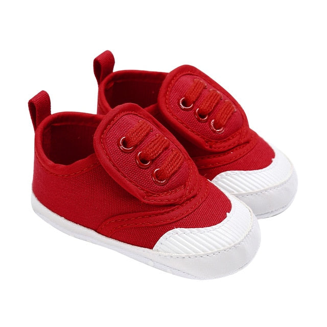 Canvas Soft Sole Newborn Infant Crib Shoes