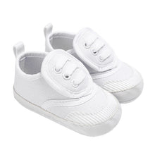 Load image into Gallery viewer, Canvas Soft Sole Newborn Infant Crib Shoes