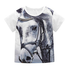 Load image into Gallery viewer, 3D Animal Print Short T-shirt