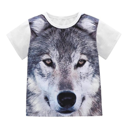 3D Animal Print Short T-shirt