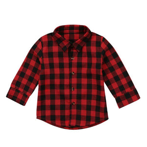 Casual Toddler Long Sleeve Cotton  Shirt