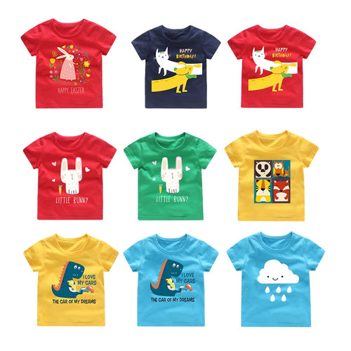 Girls Summer T-shirt Children Short