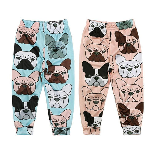 Cartoon Animal Printed Soft Trousers