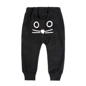 Waist Sweatpants Cotton Boys Girls Loose Pants