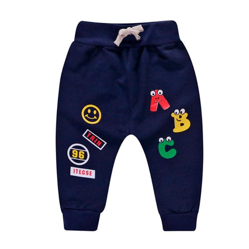 Boys Cartoon Cat Print PP Pants