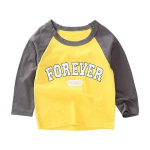 Cartoon Pattern Children T-shirt Long Sleeve