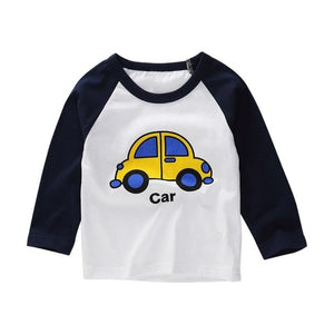 Cartoon Pattern Children T-shirt Long Sleeve