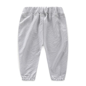 Casual Pants Elastic Waist Cotton  Pants