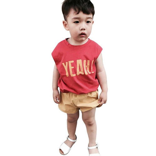 Baby boys Vest T shirt Summer