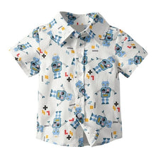 Load image into Gallery viewer, Short Sleeve Basic Boys Shirt Cartoon