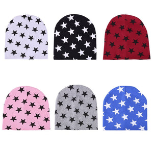 Spring Cute Stars Print Baby Hat