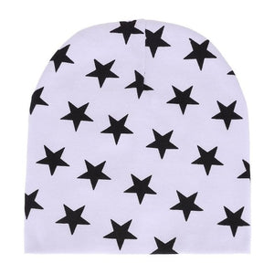 Spring Cute Stars Print Baby Hat