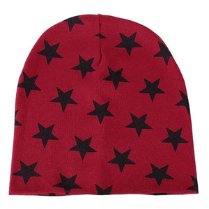 Spring Cute Stars Print Baby Hat